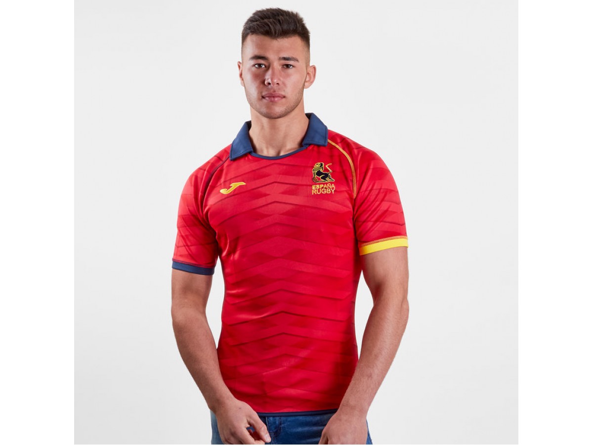 red rugby jersey