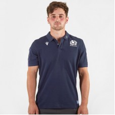Macron Scotland 2019 2020 Travel Rugby Polo Shirt