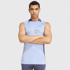 All Blacks Rugby Mens Blue Singlet 2024