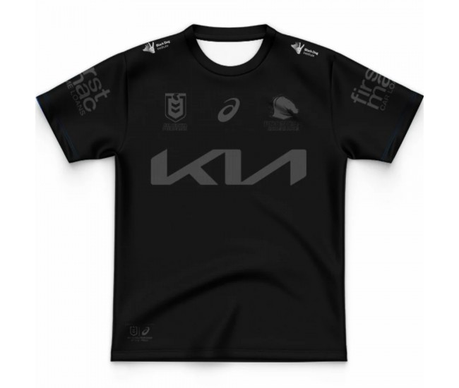 Brisbane Broncos Rugby Youth Black Jersey 2025