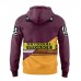 Brisbane Broncos Rugby Mens Team Hoodie 2024