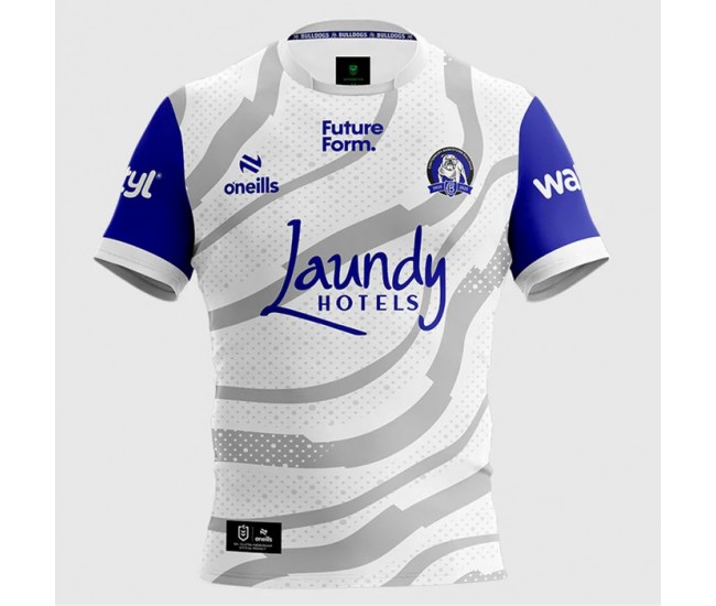 Canterbury-Bankstown Bulldogs Rugby Mens White Training Jersey 2025
