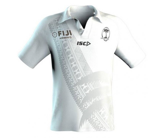 FIJI 2019 7'S Rugby Polo White Shirt