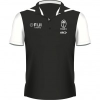 Fiji Airways Sevens Performance Mens Polo Black 2021