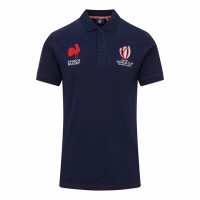 France Rugby RWC Mens Cotton Navy Polo 2023