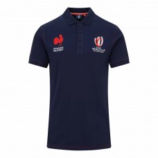 France Rugby RWC Mens Cotton Navy Polo 2023