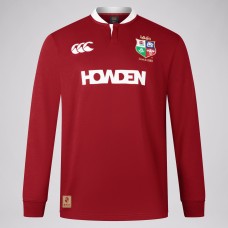 British And Irish Lions Rugby Long Sleeve Red Jersey 2025
