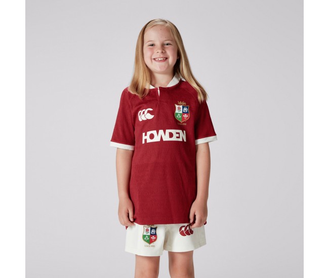 Junior British And Irish Lions Rugby Red Jersey 2025
