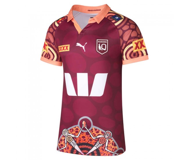 QLD Maroons Rugby Mens Indigenous Jersey 2024