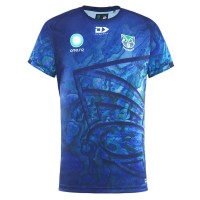 New Zealand Warriors Rugby Mens Warm Up Paua Tee 2025