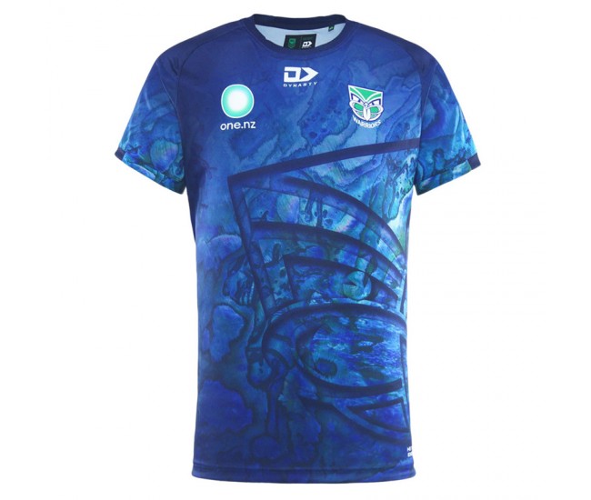 New Zealand Warriors Rugby Mens Warm Up Paua Tee 2025