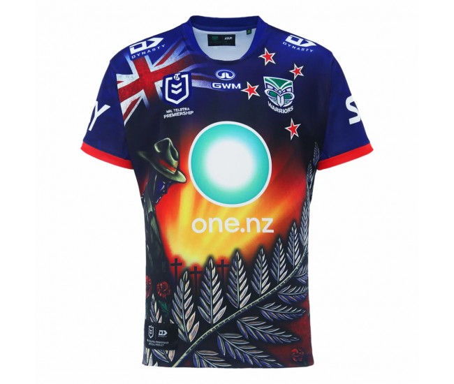 New Zealand Warriors Rugby Mens Anzac Jersey 2024