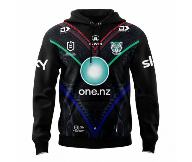 New Zealand Warriors Rugby Mens Indigenous Hoodie 2024