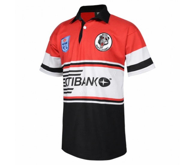 North Sydney Bears Rugby Mens NRL Retro Jersey 1994