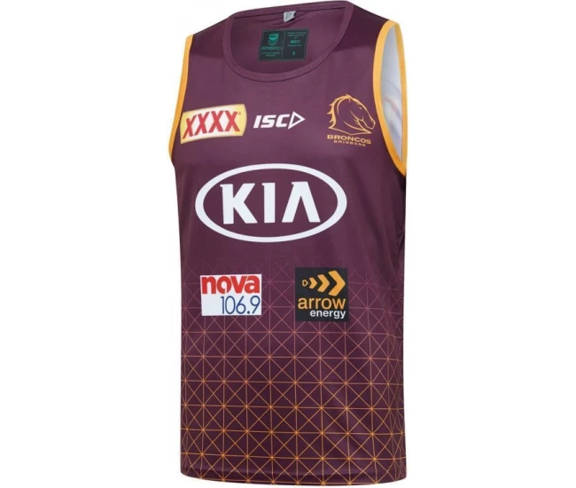 Brisbane Broncos 2020 Men's Training Singlet