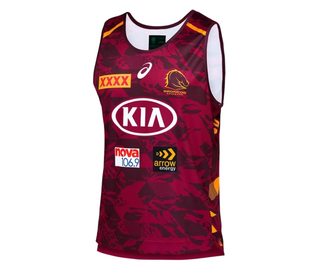 Brisbane Broncos Mens Training Singlet 2021