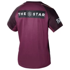 Brisbane Broncos Rugby Mens Maroon Training Tee 2024