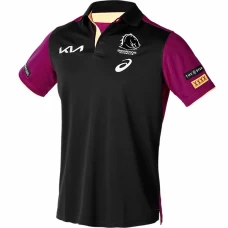 Brisbane Broncos Rugby Mens Media Polo 2024