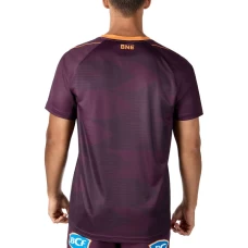 Brisbane Broncos Rugby Mens Run Out Training Tee 2024
