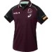 Brisbane Broncos Rugby Mens Maroon Training Polo 2025