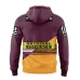 Brisbane Broncos Rugby Mens Team Hoodie 2024