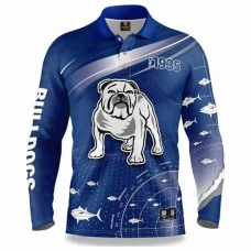 NRL Bulldogs Men's Fishfinder Fishing Shirt 2022