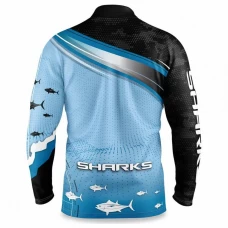 Cronulla Sharks Rugby Mens Fishfinder Fishing Shirt 2022