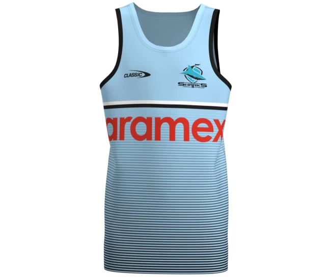 Cronulla-Sutherland Sharks Rugby Mens Training Singlet 2023