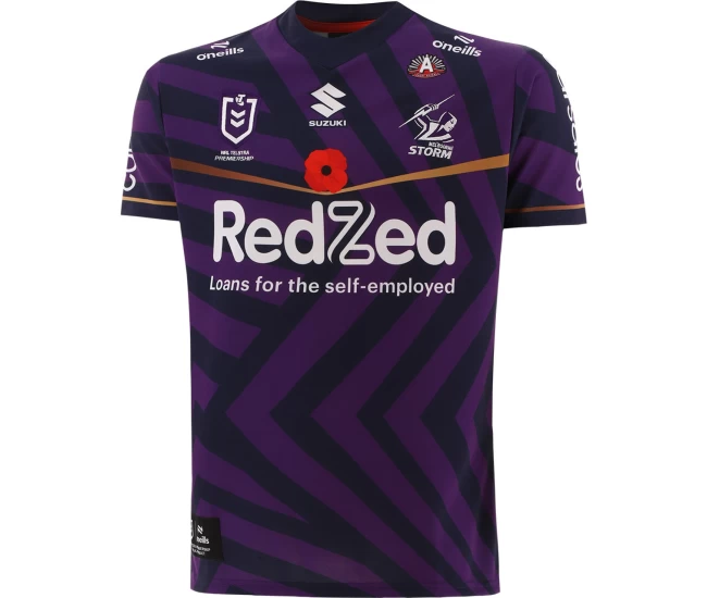 Melbourne Storm Rugby Mens Anzac Jersey 2024