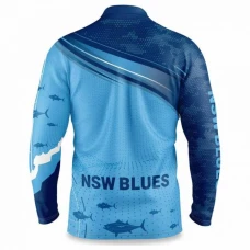 NSW Blues Rugby Mens Fishfinder Fishing Shirt 2022