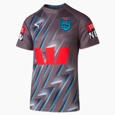 NSW Blues Rugby Mens Gray Training Jersey 2023