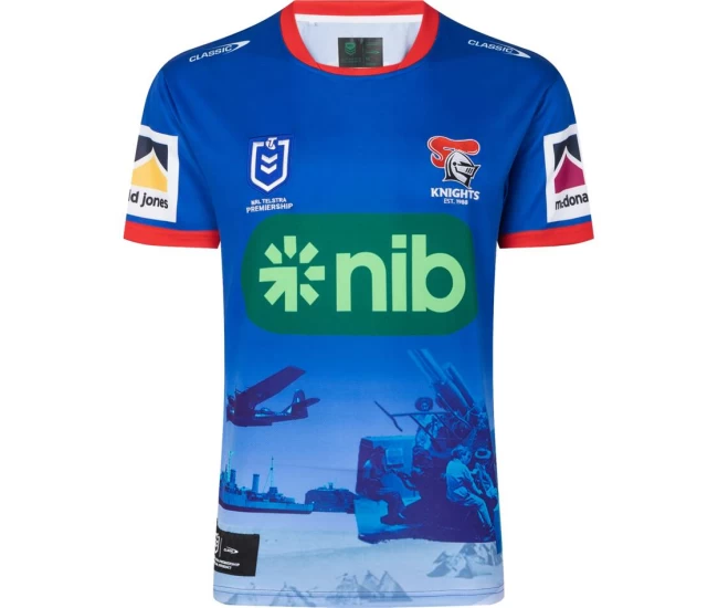 Newcastle Knights Rugby Mens ANZAC Jersey 2023