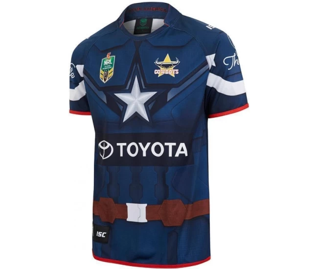 North Queensland Cowboys Men's Captain America Marvel Jersey