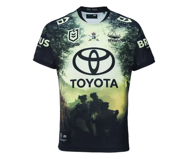 North Queensland Cowboys Rugby Mens Defence Jersey 2024