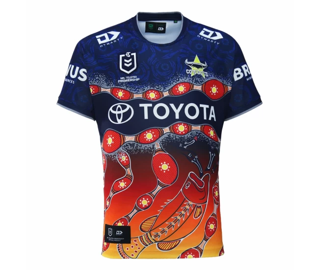 North Queensland Cowboys Rugby Men's Indigenous Jersey 2024