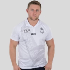 FIJI 2019 7'S Rugby Polo White Shirt