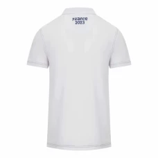 France Rugby RWC Mens Cotton White Polo 2023