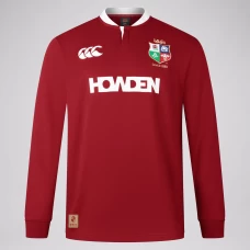 British And Irish Lions Rugby Long Sleeve Red Jersey 2025