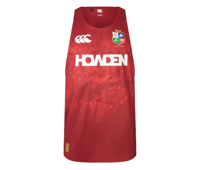 British And Irish Lions Rugby Mens Red Singlet 2025
