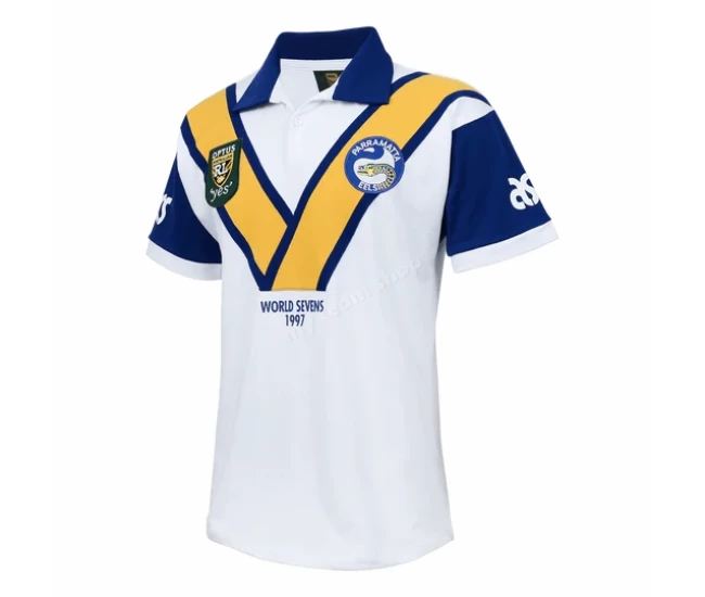 Parramatta Eels Rugby Mens NRL Sevens Retro Jersey 1997