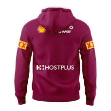 QLD Maroons Rugby Mens Team Hoodie Red 2024