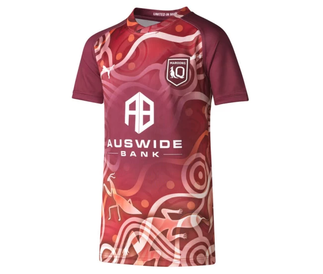 QLD Maroons Rugby Mens Indigenous Training Jersey 2023