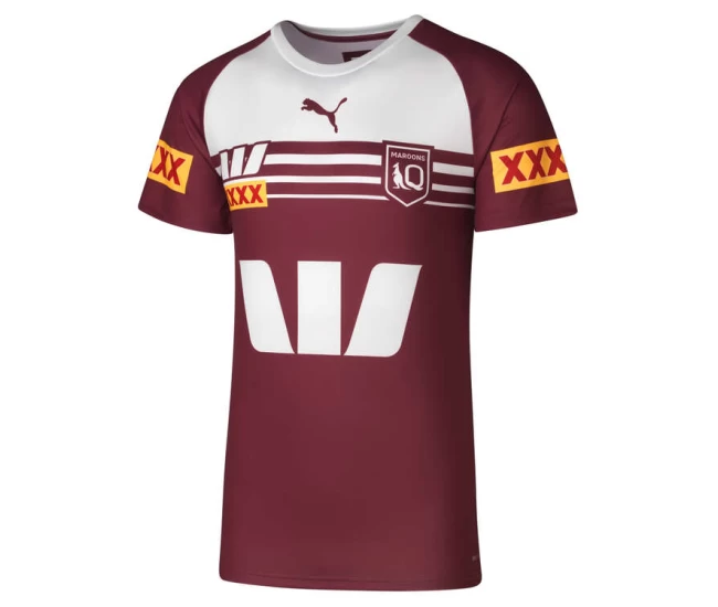 QLD Maroons State of Origin Rugby Mens Training Tee 2024