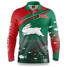 South Sydney Rabbitohs Rugby Mens Fishfinder Fishing Shirt 2022