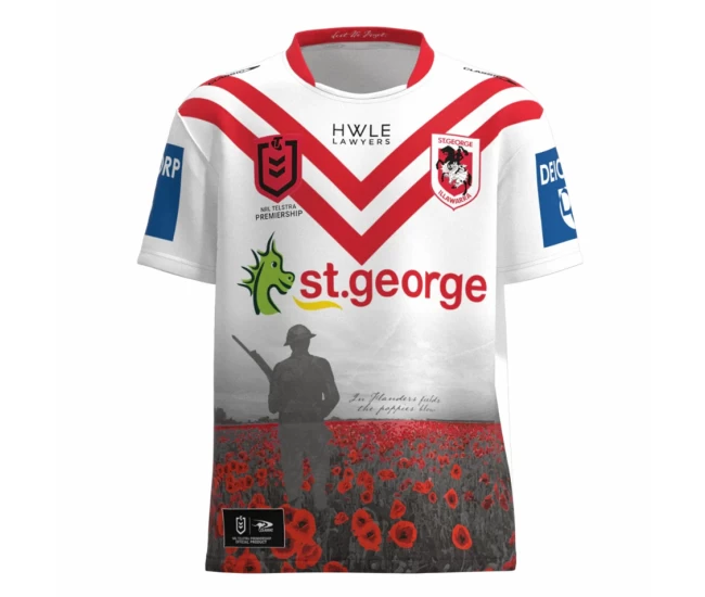 St George Illawarra Dragons Rugby Mens Commemorative Jersey 2023