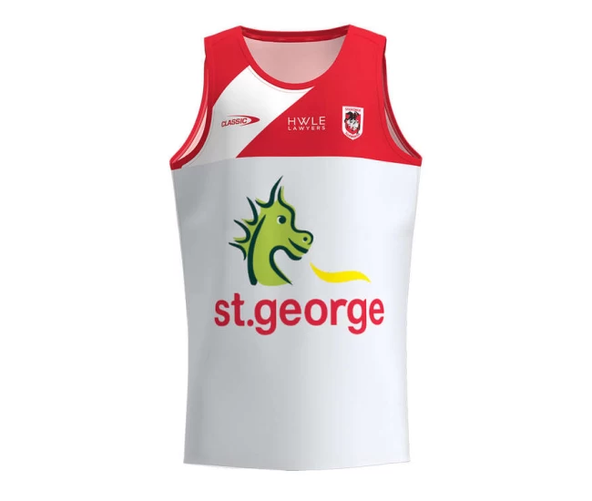 St George Illawarra Dragons Rugby Mens Training Singlet 2023