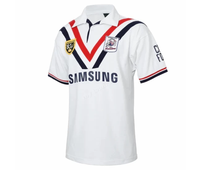 Sydney Roosters Rugby Mens Away NRL Retro Jersey 1996