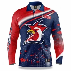 Sydney Roosters Rugby Mens Fishfinder Fishing Shirt 2022