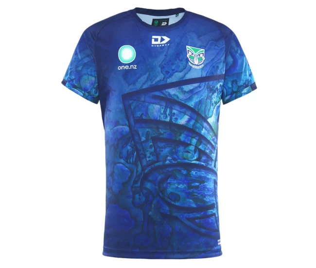 New Zealand Warriors Rugby Mens Warm Up Paua Tee 2025