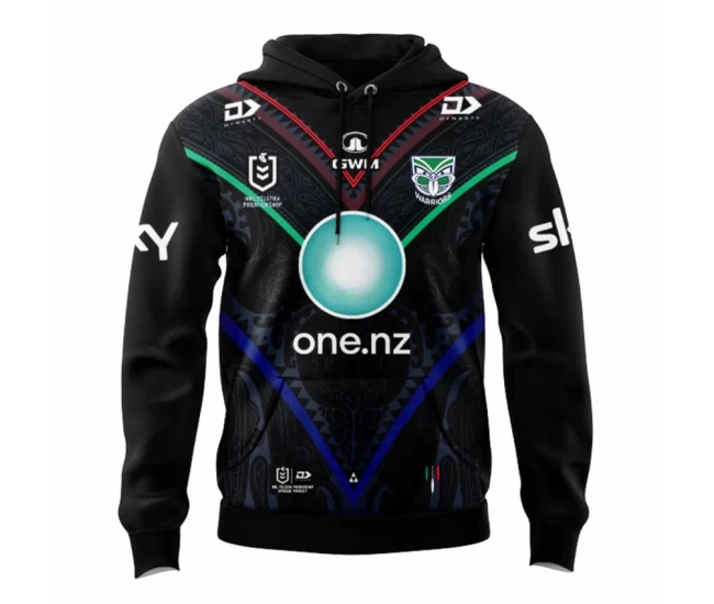 New Zealand Warriors Rugby Mens Indigenous Hoodie 2024